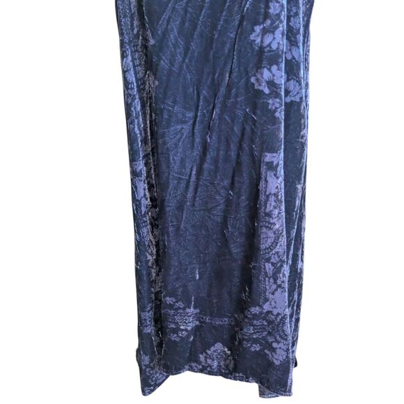 Anthropologie Floreat Whimsigoth Velvet Silk Blend Midi Slip Dress Purple M - Picture 3 of 8